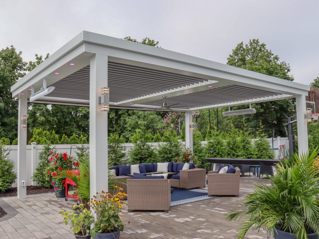 Terrassenheizung für überdachte Terrasse